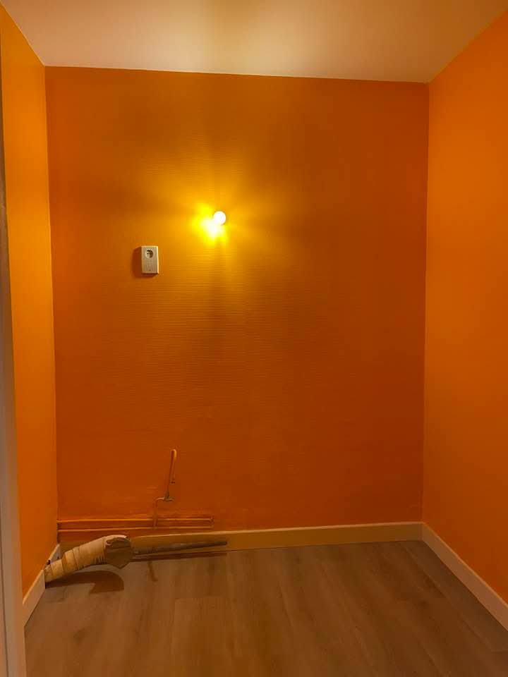 Mur après travaux de finition